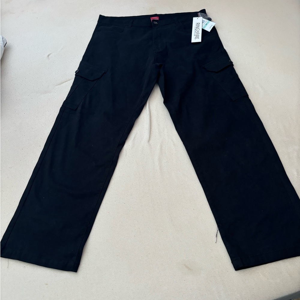 Black cargo pants